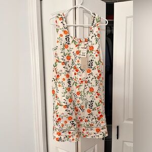 T.J.Maxx Orange and Green Floral Dress NWT